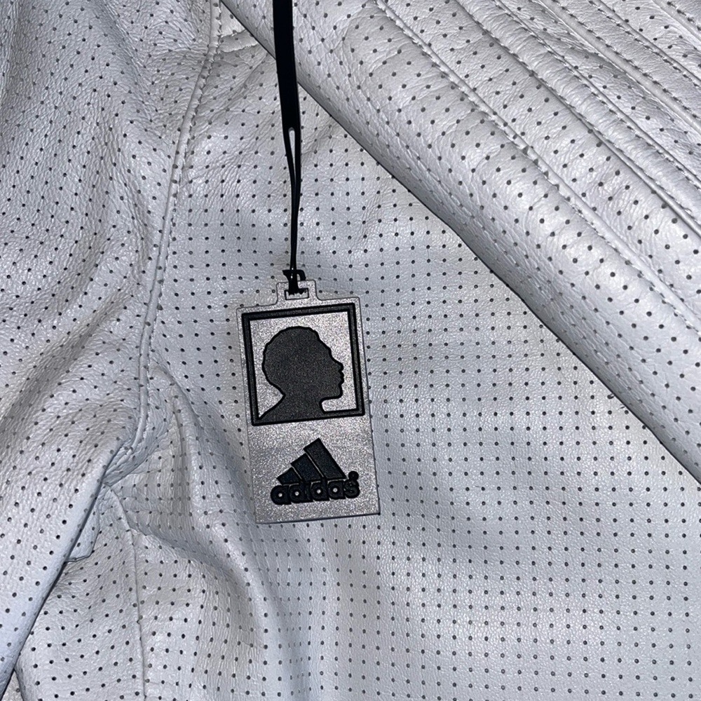 KB Adidas tear away leather track pants 😱